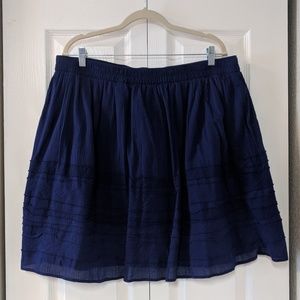 Old Navy Blue Linen Skirt